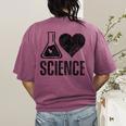 I Love Science Lover Teacher Scientist Sciences Women's Comfort Colors T-Shirt Back Print Berry I Love Science Lover Teacher Scientist Sciences Women's Comfort Colors T-Shirt Back Print Berry