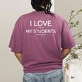 I Love It When My Students Stop Talking Highschool Teacher Women's Comfort Colors T-Shirt Back Print Berry I Love It When My Students Stop Talking Highschool Teacher Women's Comfort Colors T-Shirt Back Print Berry