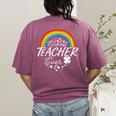 Luckiest Teacher Ever Rainbow- St Patricks Day Teacher Women's Comfort Colors T-Shirt Back Print Berry Luckiest Teacher Ever Rainbow- St Patricks Day Teacher Women's Comfort Colors T-Shirt Back Print Berry