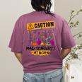 Mad Scientist Halloween Costume Science Teacher Women's Comfort Colors T-Shirt Back Print Berry Mad Scientist Halloween Costume Science Teacher Women's Comfort Colors T-Shirt Back Print Berry