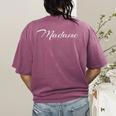 Madame French Teachers T-Shirt Women's Comfort Colors T-Shirt Back Print Berry