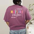 Maestra Fabulosa Maestra De EspañOl Spanish Teacher Women's Comfort Colors T-Shirt Back Print Berry Maestra Fabulosa Maestra De EspañOl Spanish Teacher Women's Comfort Colors T-Shirt Back Print Berry