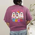 Maestra Pantasmas Conchas Teacher Mexican Halloween Women's Comfort Colors T-Shirt Back Print Berry Maestra Pantasmas Conchas Teacher Mexican Halloween Women's Comfort Colors T-Shirt Back Print Berry