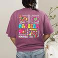 Maestra Spanish Teacher Back To School Maestra De Espanol Women's Comfort Colors T-Shirt Back Print Berry