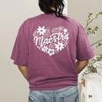 Maestra Spanish Teacher Women's Comfort Colors T-Shirt Back Print Berry