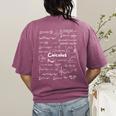 Mastering Essential Calculus Formulas Math Genius Teacher Women's Comfort Colors T-Shirt Back Print Berry