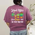 Matching Teacher Back To School School Office Crew Cactus Team School Office Squad Women's Comfort Colors T-Shirt Back Print Berry Matching Teacher Back To School School Office Crew Cactus Team School Office Squad Women's Comfort Colors T-Shirt Back Print Berry