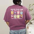 Math Is My Jam And I'm Here To Spread It Math Teacher Women's Comfort Colors T-Shirt Back Print Berry Math Is My Jam And I'm Here To Spread It Math Teacher Women's Comfort Colors T-Shirt Back Print Berry