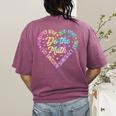 Do The Math Multiply Love Add Hope Math Teacher Tie Dye Women's Comfort Colors T-Shirt Back Print Berry