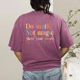 Do Math Not Magic Show Your Work Maths Teacher Student Women's Comfort Colors T-Shirt Back Print Berry Do Math Not Magic Show Your Work Maths Teacher Student Women's Comfort Colors T-Shirt Back Print Berry