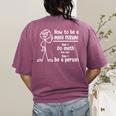 How To Be A Math Person Math Teacher Women's Comfort Colors T-Shirt Back Print Berry How To Be A Math Person Math Teacher Women's Comfort Colors T-Shirt Back Print Berry