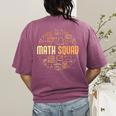 Math Squad For Teacher Or Student Mathematics Men Women Kids Women's Comfort Colors T-Shirt Back Print Berry