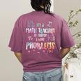 Im A Math Teacher Of Course I Have Problems Men Women Women's Comfort Colors T-Shirt Back Print Berry Im A Math Teacher Of Course I Have Problems Men Women Women's Comfort Colors T-Shirt Back Print Berry