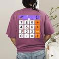 Math Teacher Halloween Costume Calculator Math Pun Women's Comfort Colors T-Shirt Back Print Berry Math Teacher Halloween Costume Calculator Math Pun Women's Comfort Colors T-Shirt Back Print Berry
