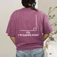Math Teacher Joke Men Women Fun Best Math Quotes Women's Comfort Colors T-Shirt Back Print Berry