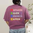 Math Teacher Math Student Mathematics Women's Comfort Colors T-Shirt Back Print Berry