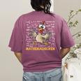 Mathemachicken Chicken Math Teacher Back To School Women's Comfort Colors T-Shirt Back Print Berry Mathemachicken Chicken Math Teacher Back To School Women's Comfort Colors T-Shirt Back Print Berry
