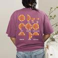 Maths Day Costume Idea Kids Teachers Pizza Slice Fraction Women's Comfort Colors T-Shirt Back Print Berry
