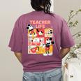 Mickey Mouse Teacher Life Women's Comfort Colors T-Shirt Back Print Berry