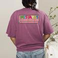 Mistakes Help Us Grow And Learn Teacher Women's Comfort Colors T-Shirt Back Print Berry