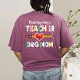 Mothers Day For Teacher Dog Lover Dog Mom Teacher Women's Comfort Colors T-Shirt Back Print Berry Mothers Day For Teacher Dog Lover Dog Mom Teacher Women's Comfort Colors T-Shirt Back Print Berry