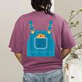 Mouse Halloween Costume Book Cookie Teacher Student Women's Comfort Colors T-Shirt Back Print Berry