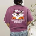 Multilingual Learner Teacher Spooky Halloween ESL Teacher Women's Comfort Colors T-Shirt Back Print Berry Multilingual Learner Teacher Spooky Halloween ESL Teacher Women's Comfort Colors T-Shirt Back Print Berry