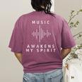 Music Awakens My Spirit Inspiring Musician Teacher Quote Women's Comfort Colors T-Shirt Back Print Berry Music Awakens My Spirit Inspiring Musician Teacher Quote Women's Comfort Colors T-Shirt Back Print Berry