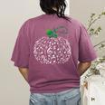 Music Notes Pumpkin Fall Music Teacher Women's Comfort Colors T-Shirt Back Print Berry Music Notes Pumpkin Fall Music Teacher Women's Comfort Colors T-Shirt Back Print Berry