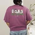 Music Teacher Christmas Holiday Wnter Music Instructor Women's Comfort Colors T-Shirt Back Print Berry