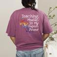 Music Teacher Women's Comfort Colors T-Shirt Back Print Berry Music Teacher Women's Comfort Colors T-Shirt Back Print Berry
