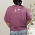 Musical Notes Ghost Halloween Music Teacher Piano Instructor Women's Comfort Colors T-Shirt Back Print Berry Musical Notes Ghost Halloween Music Teacher Piano Instructor Women's Comfort Colors T-Shirt Back Print Berry