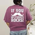 If You Mustache My Students Rock Teacher Mustache Women's Comfort Colors T-Shirt Back Print Berry If You Mustache My Students Rock Teacher Mustache Women's Comfort Colors T-Shirt Back Print Berry