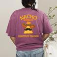 Nacho Average Substitute Teacher Mexican Cinco De Mayo Men Women Women's Comfort Colors T-Shirt Back Print Berry