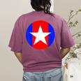 Nerdy Captain Sweatpants Retro Comic Book Fan Teacher Women's Comfort Colors T-Shirt Back Print Berry
