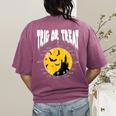 Nerdy Trig Or Treat Halloween Costume Math Teacher Women's Comfort Colors T-Shirt Back Print Berry Nerdy Trig Or Treat Halloween Costume Math Teacher Women's Comfort Colors T-Shirt Back Print Berry