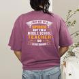 Not Superhero But Middle School Teacher For Men Women Women's Comfort Colors T-Shirt Back Print Berry