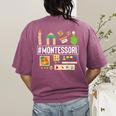 Novelty Montessori Studying Learning Schooling Teacher Love For Men Women Women's Comfort Colors T-Shirt Back Print Berry Novelty Montessori Studying Learning Schooling Teacher Love For Men Women Women's Comfort Colors T-Shirt Back Print Berry