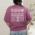 Nurse Educator Shirt Men Women Nursing Instructor Teacher Women's Comfort Colors T-Shirt Back Print Berry Nurse Educator Shirt Men Women Nursing Instructor Teacher Women's Comfort Colors T-Shirt Back Print Berry