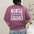 Nurse Squad Shirt Teacher Student Nursing Team For Men Women Girls Kids Women's Comfort Colors T-Shirt Back Print Berry