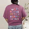 Ocean Animals Alphabet Cute Sea Life ABC Marine Kids Teacher Women's Comfort Colors T-Shirt Back Print Berry Ocean Animals Alphabet Cute Sea Life ABC Marine Kids Teacher Women's Comfort Colors T-Shirt Back Print Berry