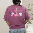 In October We Wear Pink Ballet Ghost Teacher Breast Cancer Women's Comfort Colors T-Shirt Back Print Berry In October We Wear Pink Ballet Ghost Teacher Breast Cancer Women's Comfort Colors T-Shirt Back Print Berry