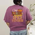 One Thankful Sped Teacher Cute Thanksgiving Women Women's Comfort Colors T-Shirt Back Print Berry One Thankful Sped Teacher Cute Thanksgiving Women Women's Comfort Colors T-Shirt Back Print Berry