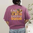 One Thankful Substitute Teacher Turkey Leopard Thanksgiving For Men Women Women's Comfort Colors T-Shirt Back Print Berry One Thankful Substitute Teacher Turkey Leopard Thanksgiving For Men Women Women's Comfort Colors T-Shirt Back Print Berry