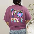 P Is For Pre-K Preschool Teacher Tie Dye Back To School Women's Comfort Colors T-Shirt Back Print Berry P Is For Pre-K Preschool Teacher Tie Dye Back To School Women's Comfort Colors T-Shirt Back Print Berry