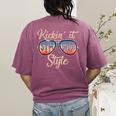 P41l Retro Kickin It 5th Grade Style Teacher Back To School For Men Women Girls Kids Women's Comfort Colors T-Shirt Back Print Berry P41l Retro Kickin It 5th Grade Style Teacher Back To School For Men Women Girls Kids Women's Comfort Colors T-Shirt Back Print Berry
