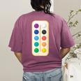 Paint Palette ArtSet Halloween Costume For Teachers Students For Men Women Kids Women's Comfort Colors T-Shirt Back Print Berry
