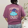 Pajama Day School Spirit Week Fun Cloud Teacher Student Women's Comfort Colors T-Shirt Back Print Berry