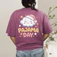 Pajama Day School Spirit Week Fun Cloud Teacher Women's Comfort Colors T-Shirt Back Print Berry Pajama Day School Spirit Week Fun Cloud Teacher Women's Comfort Colors T-Shirt Back Print Berry