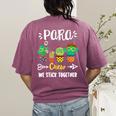 PARA Crew School Cactus Team PARA Teacher Squad For Men Women Kids Women's Comfort Colors T-Shirt Back Print Berry